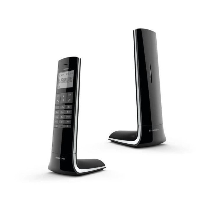 Logicom Luxia 150 Solo Téléphone Sans Fil Sans Répondeur Noir Gris