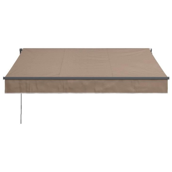 Store banne manuel sans coffre 2,40 x 2m en aluminium, structure grise