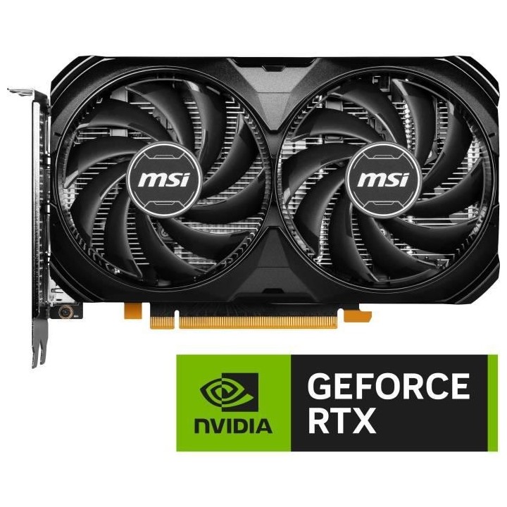 MSI - Carte Graphique - GeForce RTX™ 4060 VENTUS 2X NOIR 8G OC