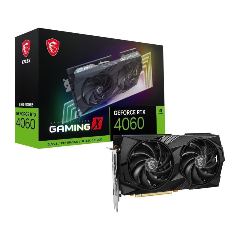 MSI - Carte Graphique - GeForce RTX™ 4060 GAMING X 8G