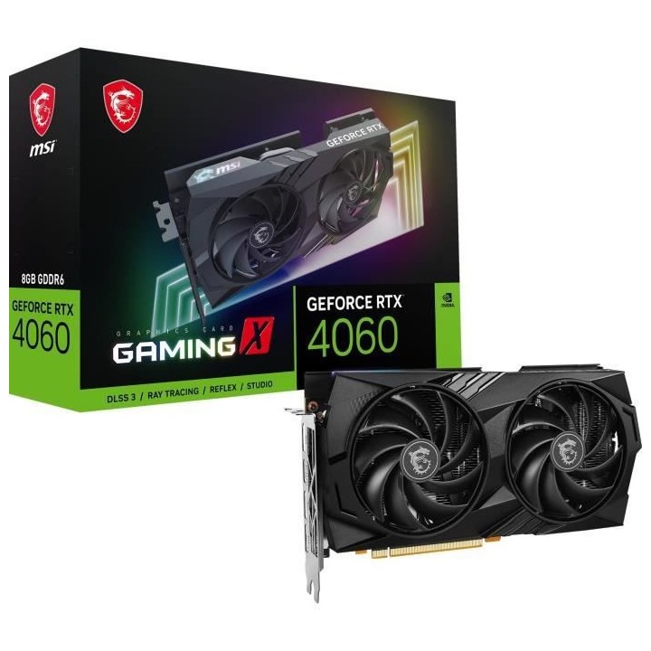 MSI - Carte Graphique - GeForce RTX™ 4060 GAMING X 8G