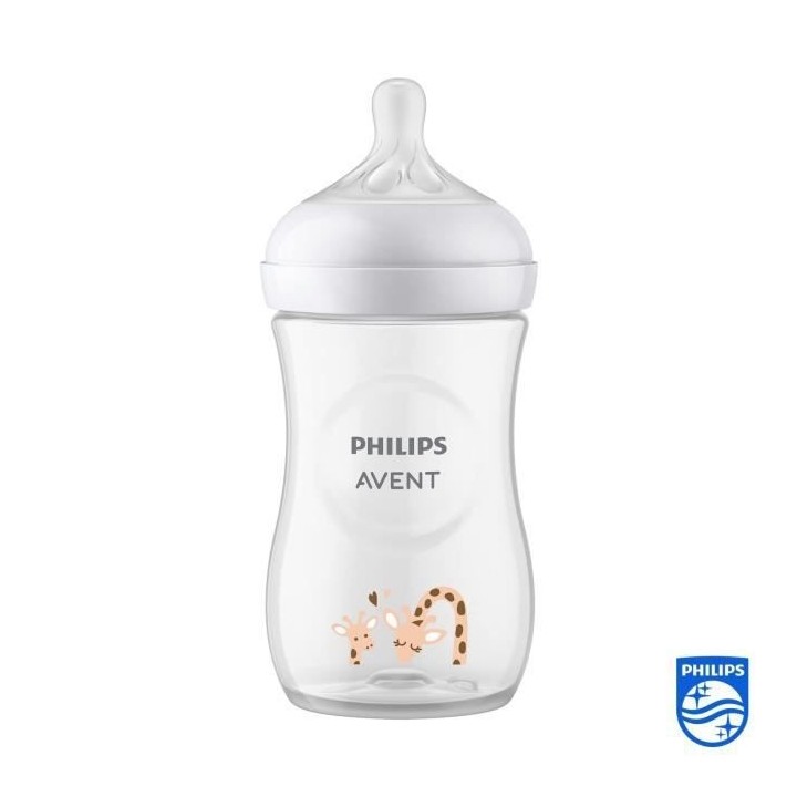 Biberon Natural 3.0 PHILIPS AVENT SCY903/66 - 260 ml - Girafe