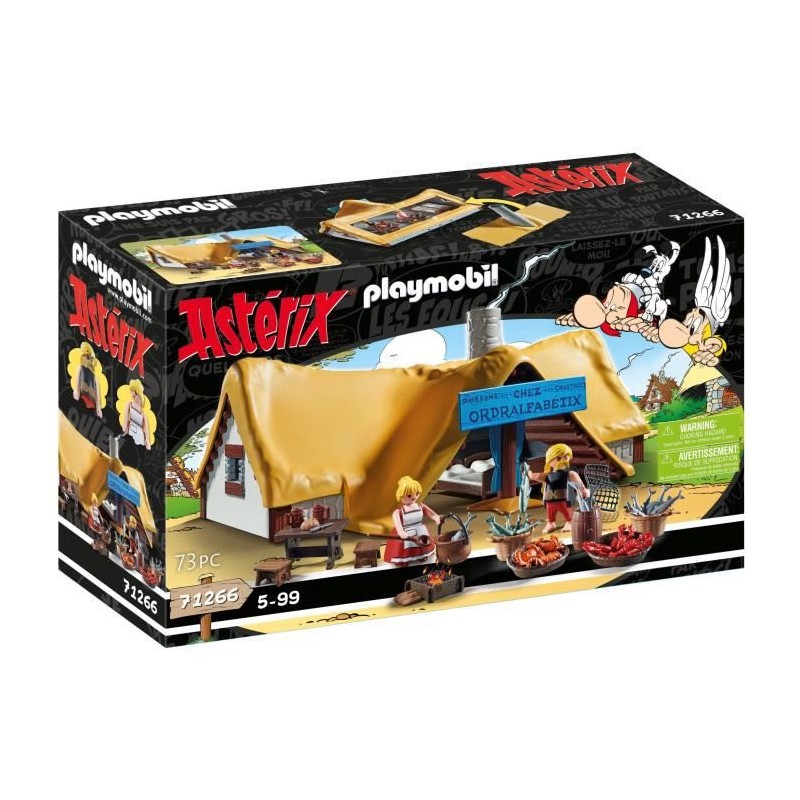 PLAYMOBIL - 71266 - Astérix : Hutte d'Ordralfabetix