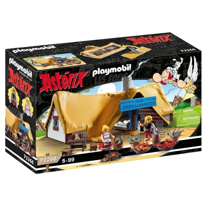 PLAYMOBIL - 71266 - Astérix : Hutte d'Ordralfabetix