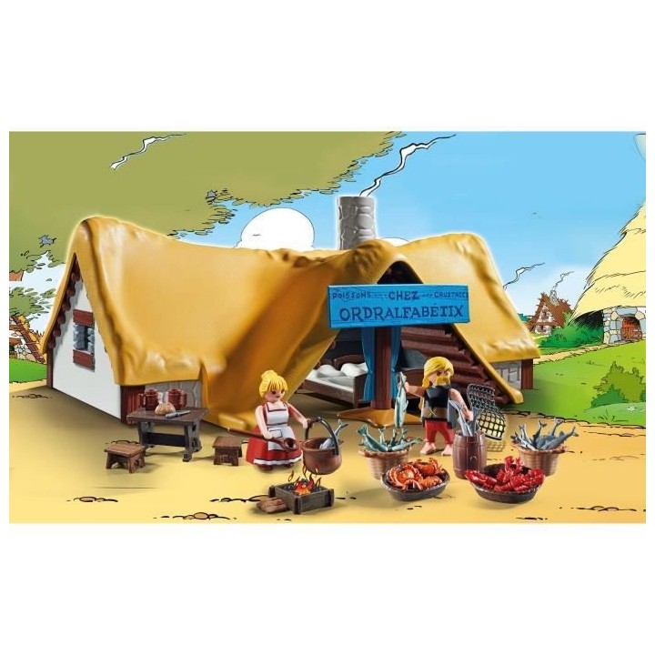 PLAYMOBIL - 71266 - Astérix : Hutte d'Ordralfabetix