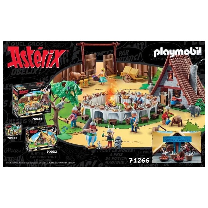 PLAYMOBIL - 71266 - Astérix : Hutte d'Ordralfabetix