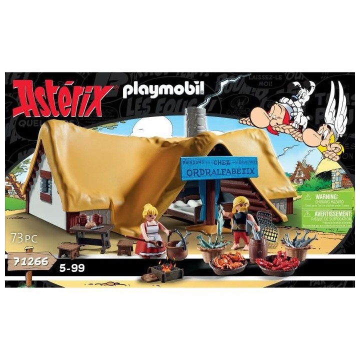 PLAYMOBIL - 71266 - Astérix : Hutte d'Ordralfabetix