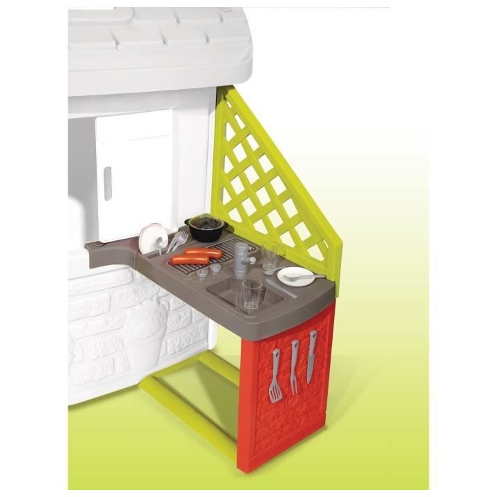 SMOBY Table pique-nique adaptée aux maisons Smoby compatibles - 2 ban