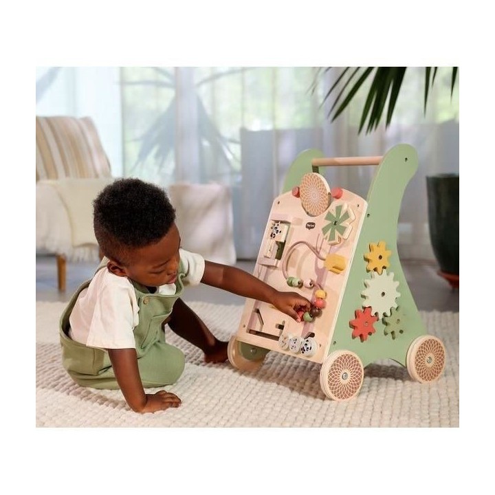 TINY LOVE, Chariot de marche en bois, a partir de 18 mois, Boho Chic
