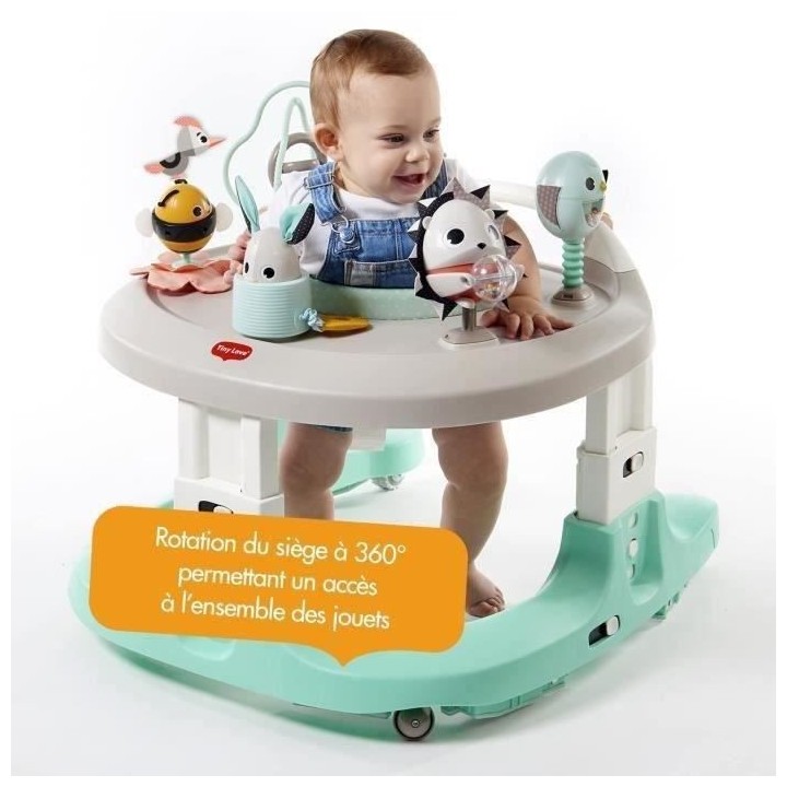 TINY LOVE, Centre d'activités 4 en 1, table d'activités, pousseur, j