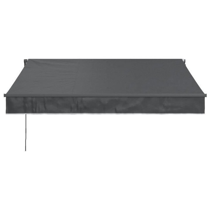 Store banne manuel semi coffre 2,90 x 2m en aluminium, structure grise