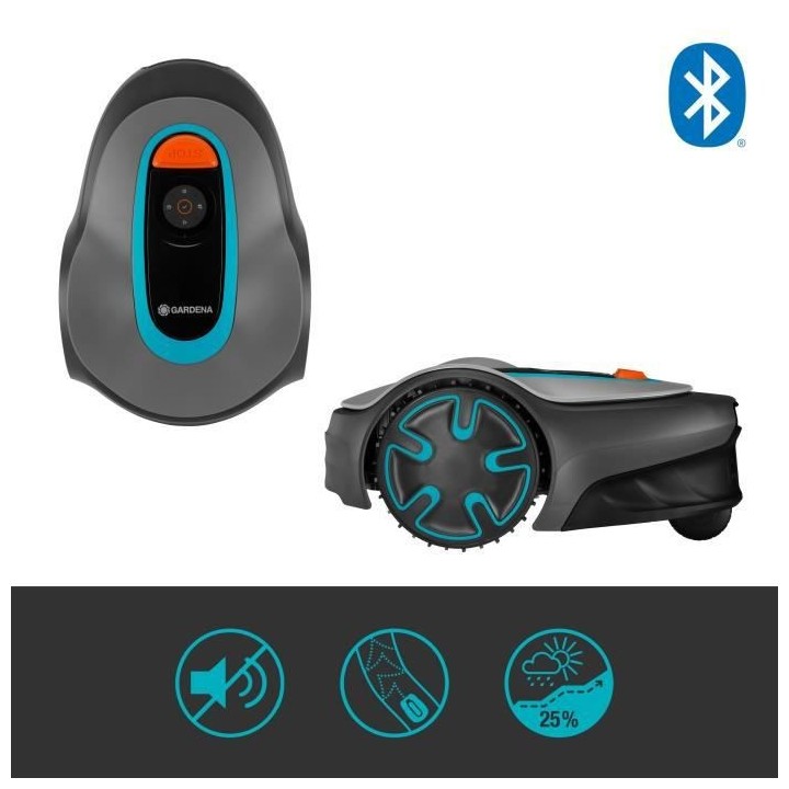 GARDENA Tondeuse robot SILENO minimo 250 – Connexion Bluetooth – S