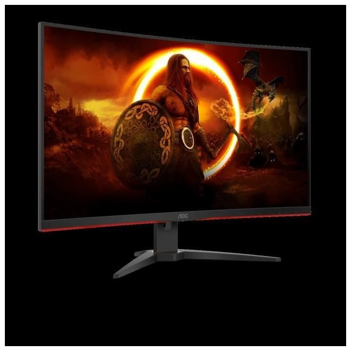 Ecran PC Gamer incurvé - AOC C32G2AE/BK - 31.5 FHD - Dalle VA - 1ms -