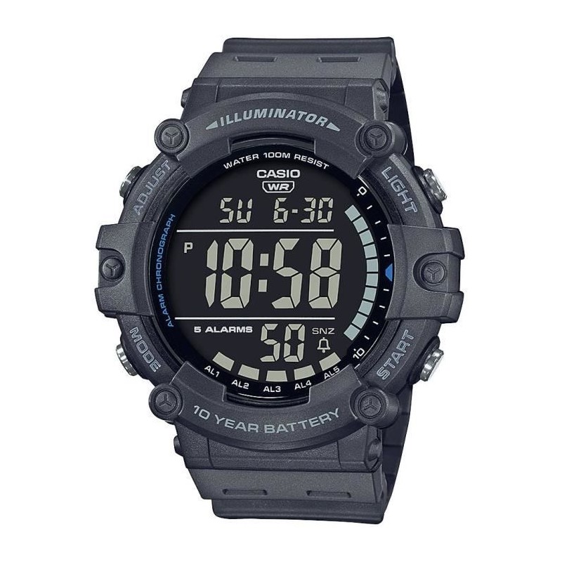 CASIO Montre sport - Multifonctions - Grise