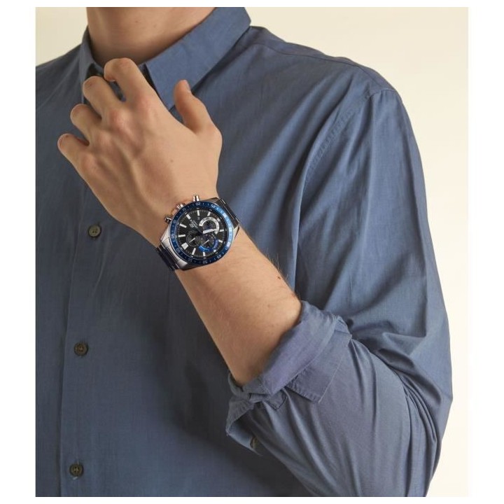 CASIO - Montre en acier inoxydable - EDIFICE - Gris