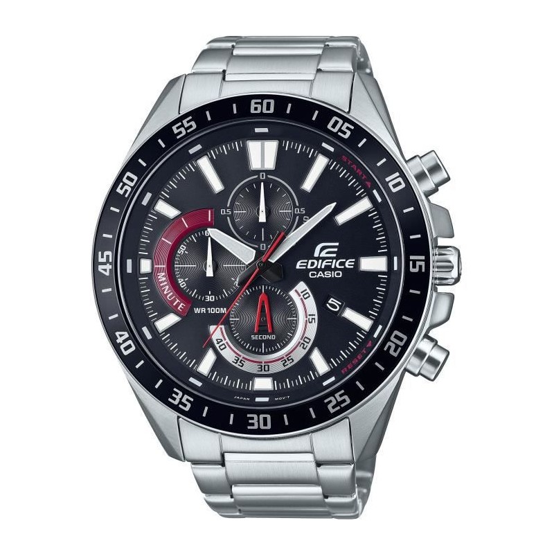 CASIO - Montre en acier inoxydable - EDIFICE - Gris