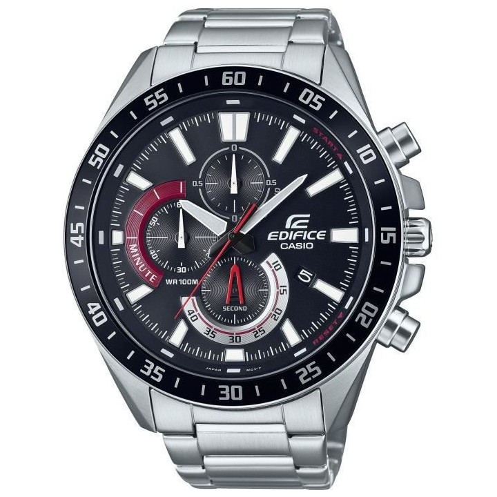 CASIO - Montre en acier inoxydable - EDIFICE - Gris