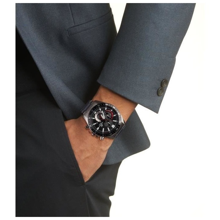 CASIO - Montre en acier inoxydable - EDIFICE - Gris