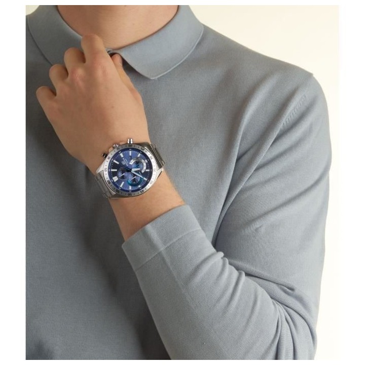 CASIO - Montre en acier inoxydable - EDIFICE - Gris