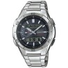 CASIO - Montre en acier inoxydable - WAVECEPTOR - Gris