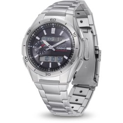 CASIO - Montre en acier inoxydable - WAVECEPTOR - Gris