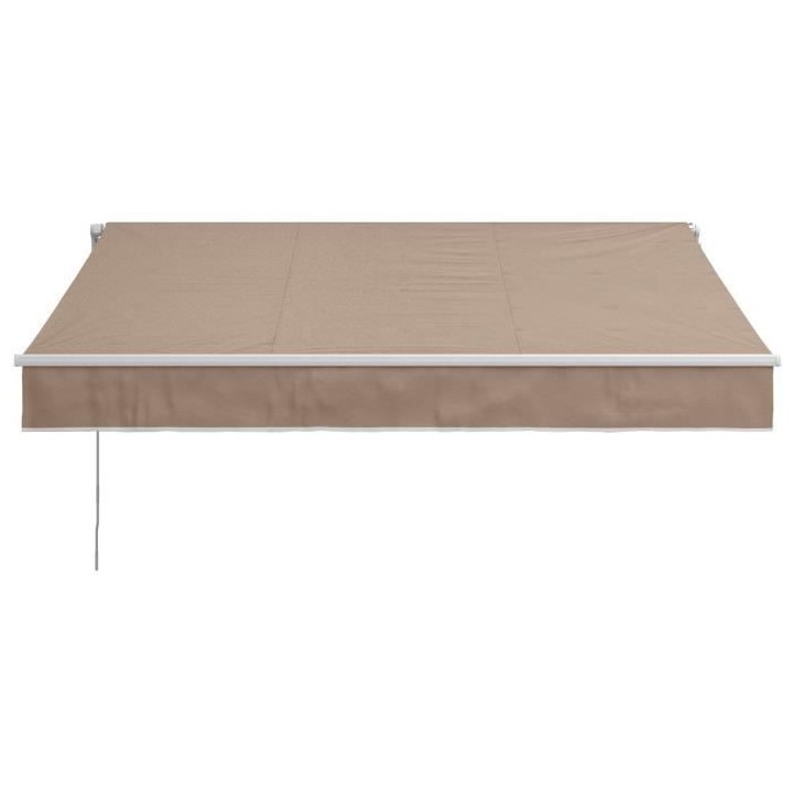 Store banne manuel semi coffre 2,90 x 2m en aluminium, structure blanc