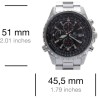 CASIO - Montre en acier inoxydable - EDIFICE - Gris