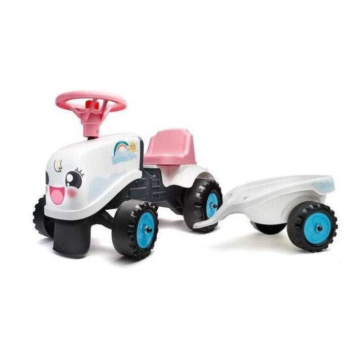 Porteur Tracteur Rainbow Farm avec remorque - FALK
