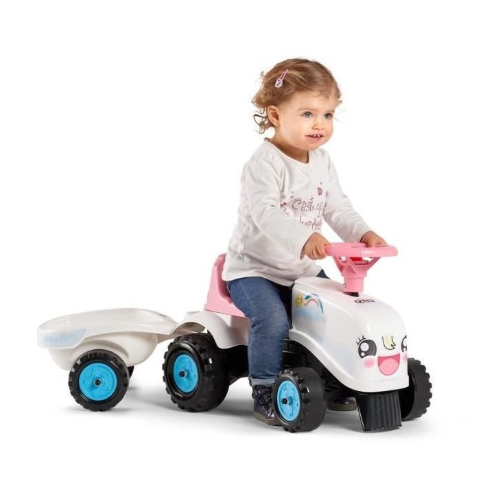 Porteur Tracteur Rainbow Farm avec remorque - FALK