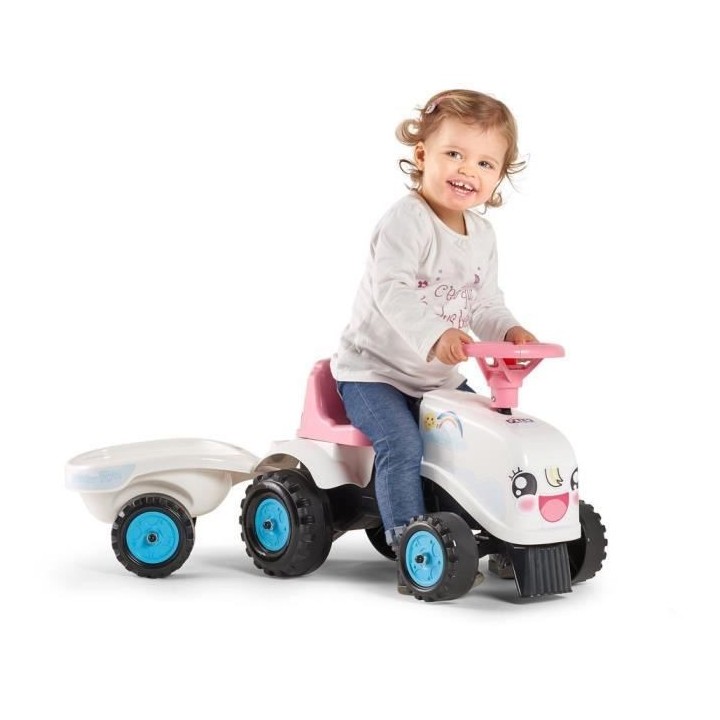 Porteur Tracteur Rainbow Farm avec remorque - FALK