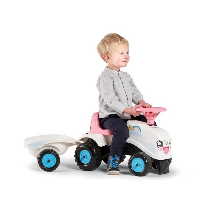 Porteur Tracteur Rainbow Farm avec remorque - FALK