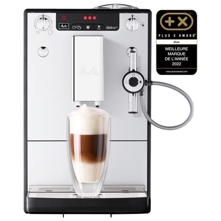 Machine a café MELITTA - Solo & Perfect Milk E957-203 Argent