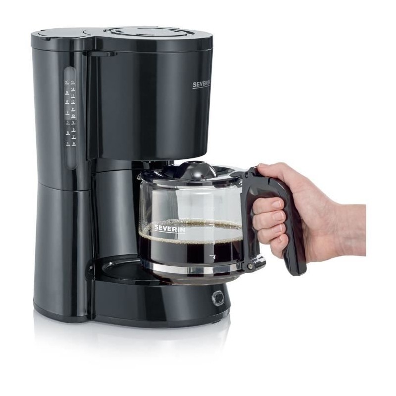 SEVERIN KA4815 Cafetiere Filtre Type - Noir - 1000 W - 1,4 L - Jusqu'a 10 tasses