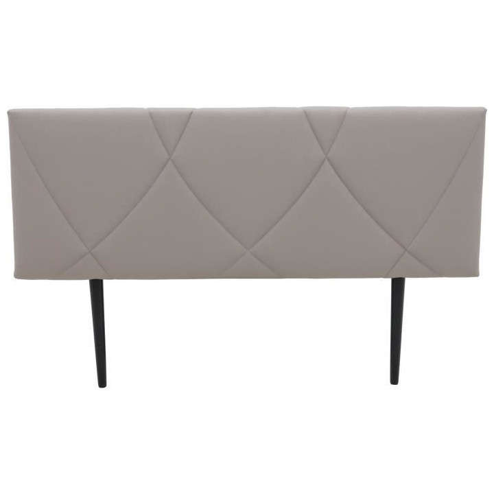 Tete de lit TUDOR - Tissu Carolyn Taupe - L.162 x H.100 x P.7 cm