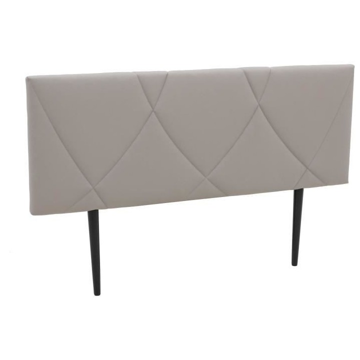 Tete de lit TUDOR - Tissu Carolyn Taupe - L.162 x H.100 x P.7 cm