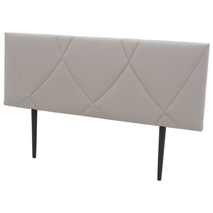 Tete de lit TUDOR - Tissu Carolyn Taupe - L.162 x H.100 x P.7 cm