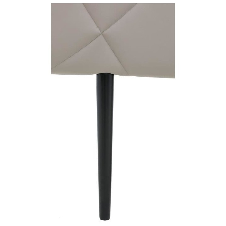 Tete de lit TUDOR - Tissu Carolyn Taupe - L.162 x H.100 x P.7 cm