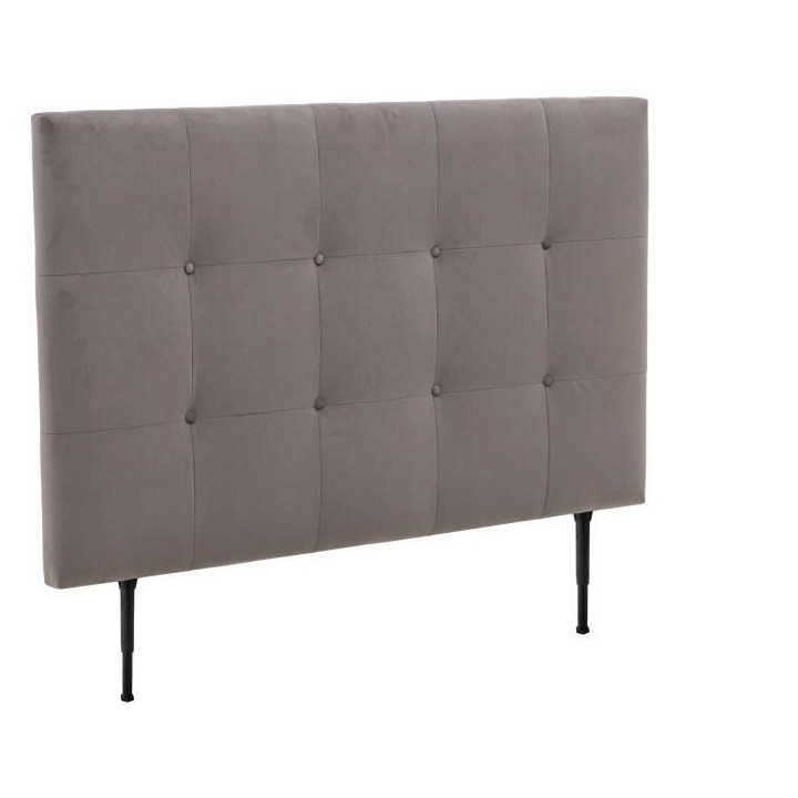 Tete de lit 140 cm ESTIA - Tissu Trinity Taupe - Réglable en hauteur