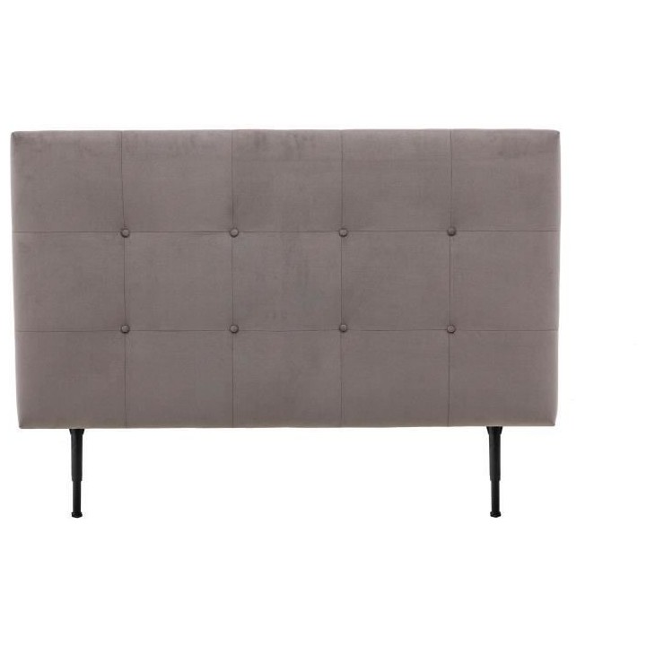 Tete de lit 160 cm ESTIA - Tissu Trinity Taupe - Réglable en hauteur