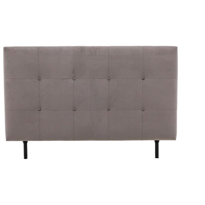 Tete de lit 160 cm ESTIA - Tissu Trinity Taupe - Réglable en hauteur