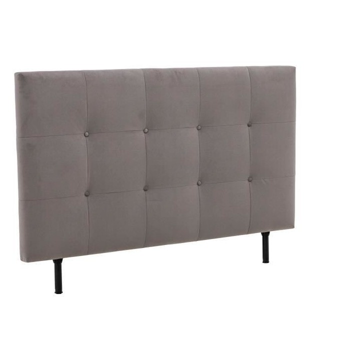 Tete de lit 160 cm ESTIA - Tissu Trinity Taupe - Réglable en hauteur