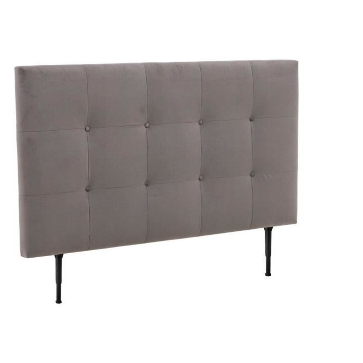 Tete de lit 160 cm ESTIA - Tissu Trinity Taupe - Réglable en hauteur