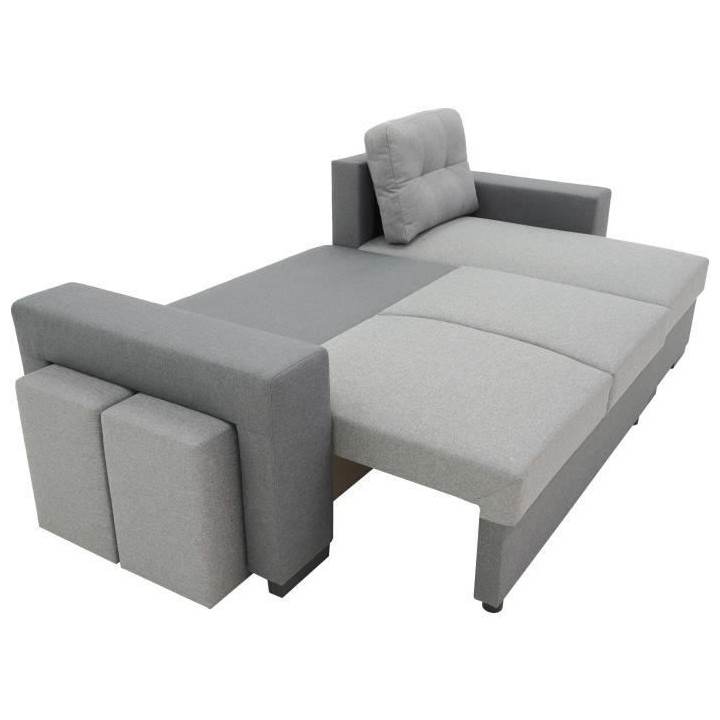 Canapé d'angle convertible réversible 3 places JAMES - L 245 x H 91