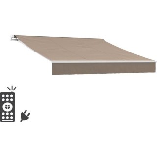 Store banne motorisé semi coffre 2,90 x 2,5m en aluminium, structure