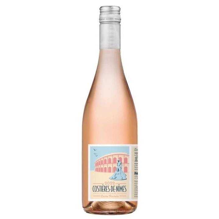Carte postale 2022 Costieres de Nîmes - Vin rosé du Languedoc