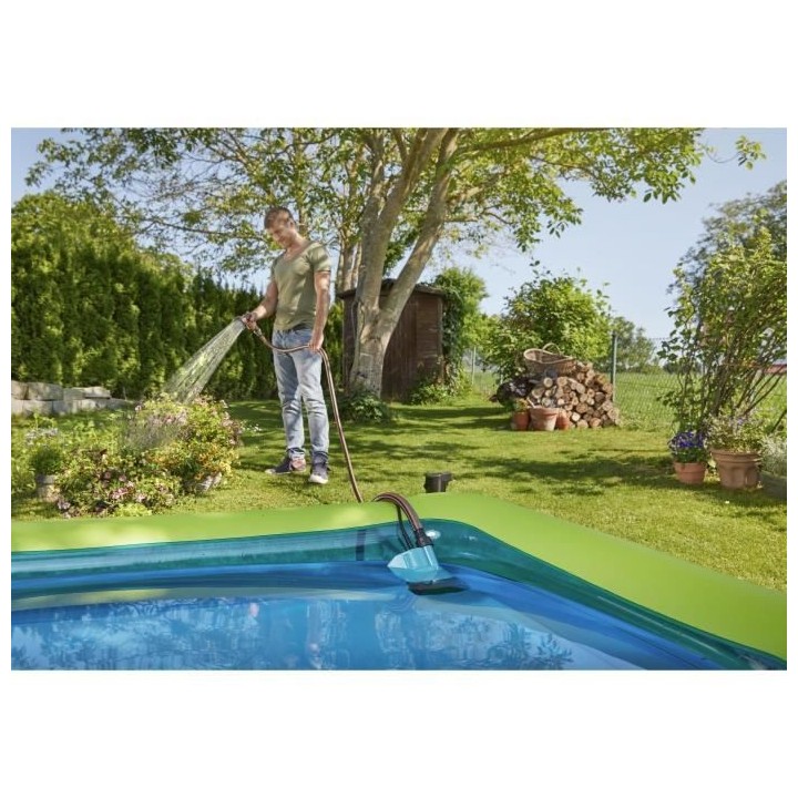 GARDENA Pompe immergée eau claire 200/2 Li-ion 18V P4A– Débit max