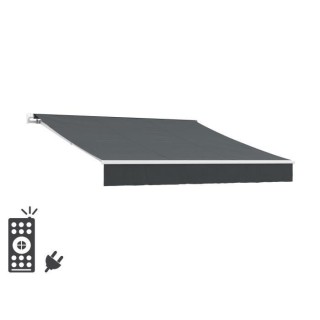 Store banne motorisé semi coffre 2,90 x 2,5m en aluminium, structure