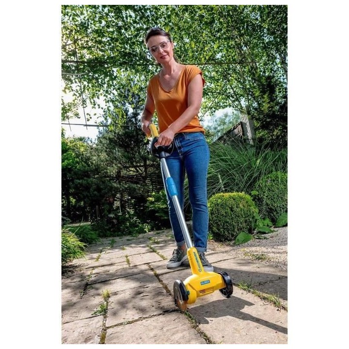 Brosse électrique sans fil WeedBrush Li-on pour joints de terrasse ou