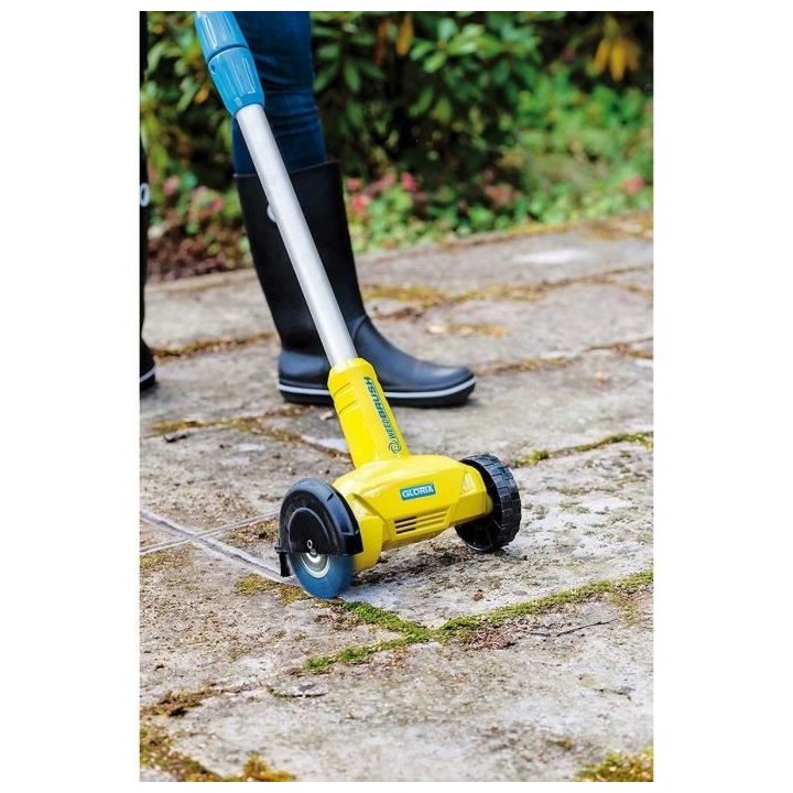 Brosse électrique sans fil WeedBrush Li-on pour joints de terrasse ou