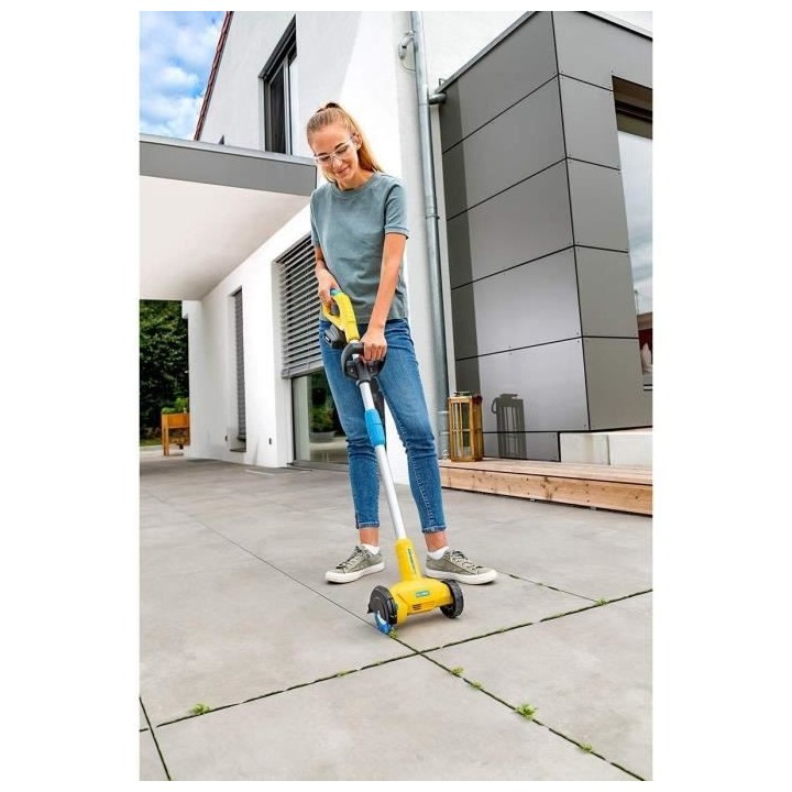 Brosse électrique sans fil WeedBrush Li-on pour joints de terrasse ou